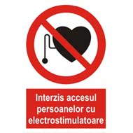 Interzis accesul persoanelor cu electrostimulatoare 136